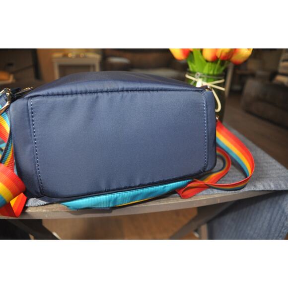 Disney Cruise Line Loungefly Mini Backpack Navy Rainbow Stripe DCL Bag main image 5